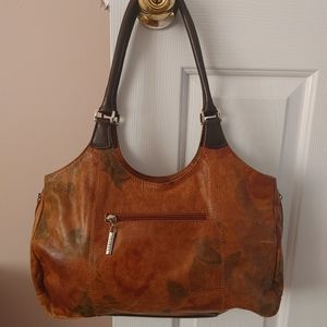 Elegant Brown Leather Crossbody Bag